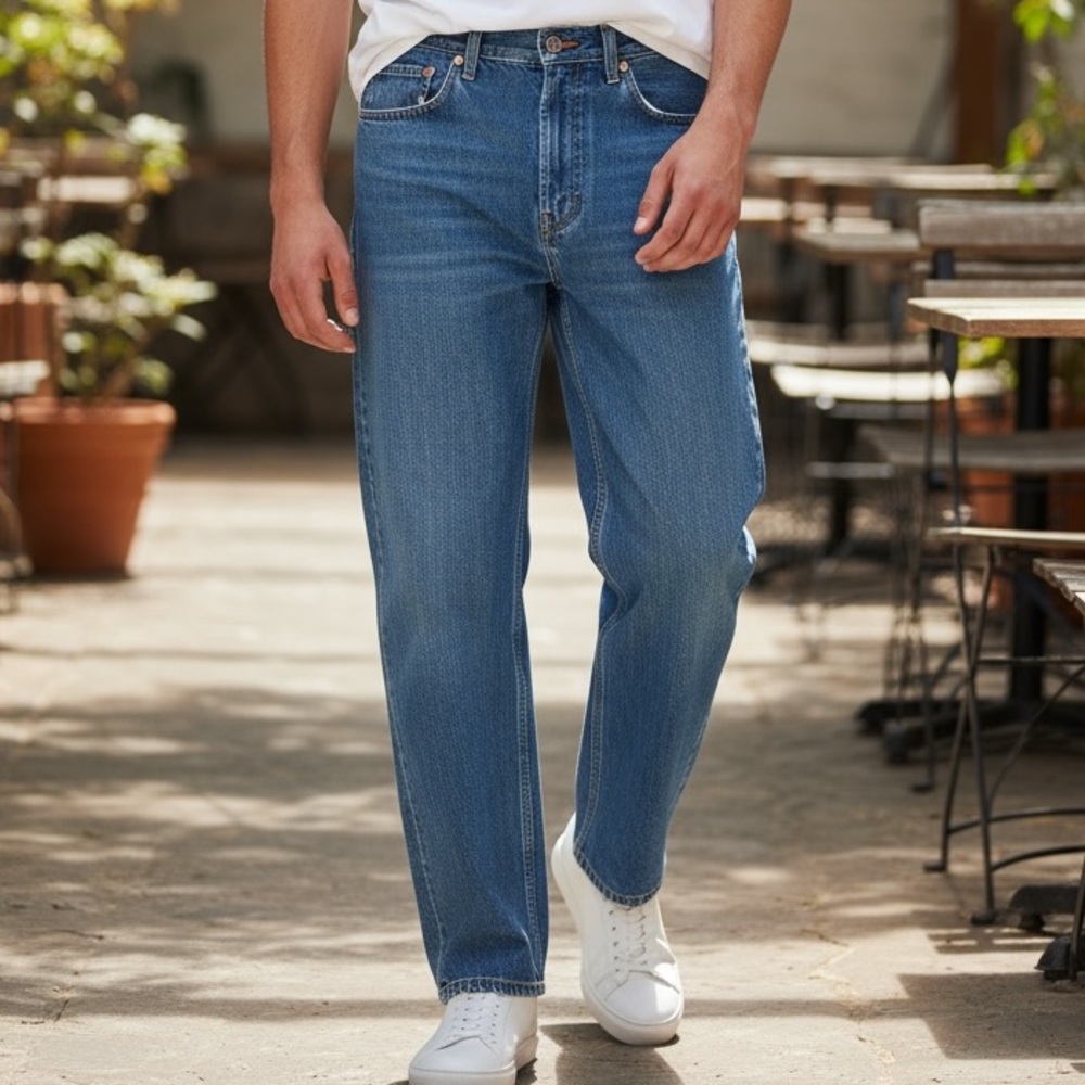 Levi's Men's Low Pro Straight Blue Jeans Size 32